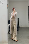 SWAYING/KNIT Mohair Slim Long Cardigan SW22AW1T83 Light Grey PS53